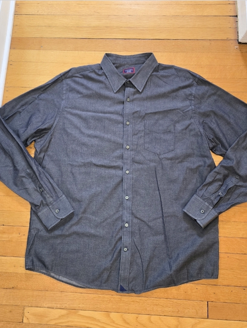 UNTUCKit, Button Down Shirt, Gray, EUC, Men's XXL Tall Regular